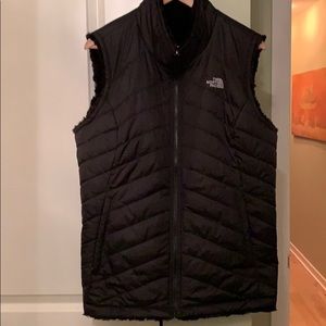 The North Face quilted reversible vest